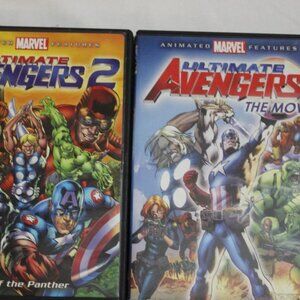 Marvel Ultimate Avengers Movie & Ultimate Avengers 2 Rise Of The Panther DVDs
